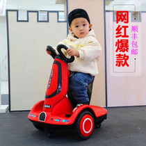 Childrens car electric toys battery battery car remote control can sit on the net red balance car 3 a 6 children