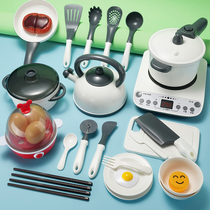 Childrens Home Toys Toys Kitchen Toddler Cooking Simulation Cooking Kitchenware Suit Pan Baby Boy Girl Toys