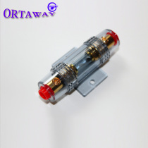 Car audio retrofitting vehicle loading power release Hummer Bass gun power line 60A fuse tube box cholder