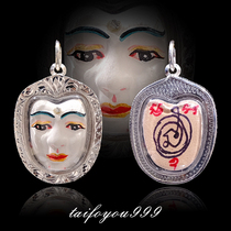 Thai Buddhas brand 10 years old shop dragon lady drop white face Buddha white face Buddha pure silver waterproof shell