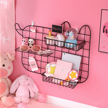 Winter Winter Wall Placed Objects Hanging rack Dormitory Containing deity Girl Hearts Bedroom Net Red Room Bedside Iron Art Rental House