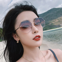 Sunglasses Woman Summer 2022 New Tide Sunglasses Big Face Slim Net Red ANTI ULTRAVIOLET FASHION 100 LAP GLASSES