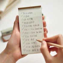 Retro Simple Creative Tearable Practical Notebook Kraft Paper Portable Notebook Small Book TODO Plan Notes