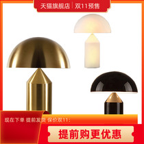 White mushroom glass simple modern living room bedroom study bedside fashion creative personality design decorative lamp