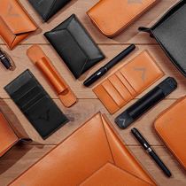 Italian Visconti pen bag leather pen bag two sets three sets six sets 12 sets