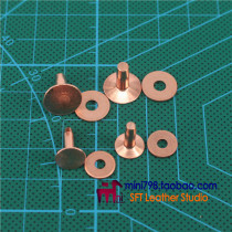 Handmade leather version drawings Copper American meteorite iron permanent bag rivets DIY handmade leather bag rivets