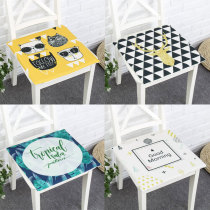 Nordic modern simple chair pad Cotton hemp thickened cushion bench Simple chair pad Non-slip dining chair pad Office