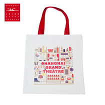 Shanghai Grand Theatre Drama Club series Canvas bag Canvas bag shoulder large capacity trendy hand-carried womens bag