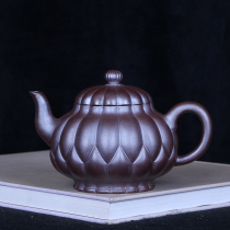 Taiwan return old teapot Yixing purple sand Republic of China Jinding trademark Feng Guilin full hand-made kiln transformation tendon sword flow pot
