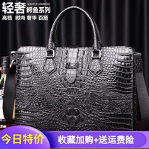 Thai Pure True Avocado Leather Mens Bag Genuine Leather Cross Section Business Youth Zipper Single Shoulder Inclined Satchel Briefcase