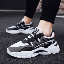 Spring breathable daddy shoes casual sports shoes mens running shoes mens net shoes Korean style trendy student travel shoes