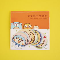 Chacha Original Design Small Avatar Cute Round Stickers Handbill Cartoon Suit 80g