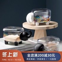 Toothpick box household cotton swab cotton cotton storage box toothpick tube creative high-end Nordic ins personality cute Net Red