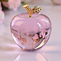 Creative Valentines Day Gift Crystal Apple Pingan Fruit Birthday Gift for Girlfriend Wife can be customized