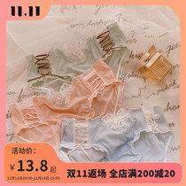 Ladies underwear Japanese lace sweet milk silk seamless bag hip briefs ribbon innocent sexy girl shorts