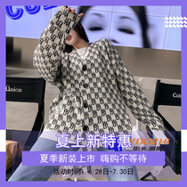 Overpass version we11done Double face wearing sweater sweatshirt welldone spring style old floral knitted sweater wool jacket