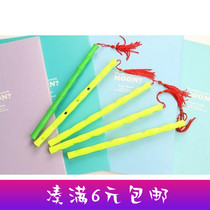 Creative stationery whistle water pen student blue black needle tube signed pen learning supplies stationery gift