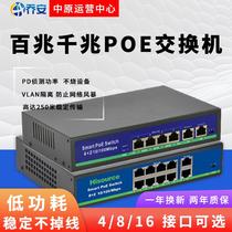 Public source 5-port 8-port POE switch built-in power supply GB 52V monitoring AP power supply ultra-long transmission