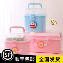 Household medicine box family small medicine box portable medical box small cute baby children cute baby mini