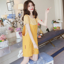 Pregnant Woman Suit Summer Dress Fashion style 2022 new Korean version for Jeans Back with pants Leisure Two sets of pregnancy