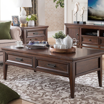 Tea Table American Countryside Corner A Few Solid Wood Coffee Table Minima Tea Table Small Family Style Fields Living Room Living-room Combined Furniture Spot