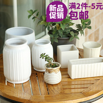 Xiaochunze white ceramic vase ornaments modern creative fashion flower arrangement dry flower arrangement table living room home furnishings