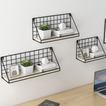 Punch-free wall rack wrought iron wall Wall kitchen bathroom toilet wall decoration toilet partition