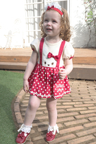 2103-003 Rabbit Embroidered Fake Skirt