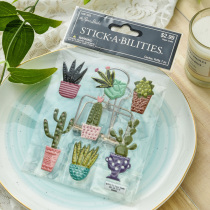 Judy hand-paved Scrapbook photo album Handbook decorative stickers fleshy bubble stickers