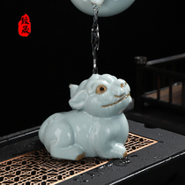 Zhisheng Pixiu Ruyao open piece tea pet creative tea play tea table decoration can raise tea ceremony tea table Kung Fu tea set