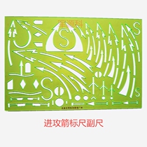 Military offensive arrow ruler sub-ruler