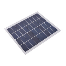Monocrystalline silicon glass laminated 9V5W solar panel square drop glue drop power generation panel module solar photovoltaic charger
