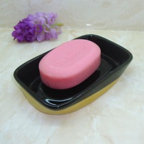 Ceramic soap dish fashion pure black soap dish soap dish soap rack creative soap soap box