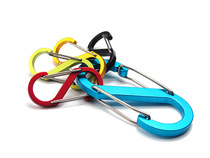 Outdoor Aluminum Alloy Mountaineering Buckle Plus Coarse type 8 word buckle EDC backpack buckle hiking Climbing Aids Accessories