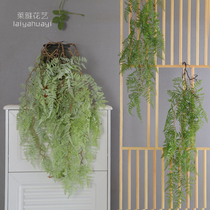 Simulation of green plant rattan Ivy living room air conditioning duct background wall Moren decoration wall wall cover