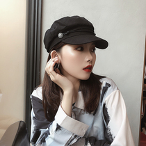 Japan Rosex Tangk hat female British autumn and winter octagonal hat beret flat navy hat newsboy hat girl
