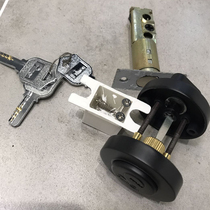 Black flat head lock invisible door lock hidden lock indoor door lock auxiliary lock deadlock