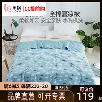 Le snail home textile LOVO summer water washing machine wash summer cool quilt thin quilt single air conditioning cotton summer quilt