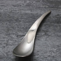 Japanese style 304 stainless steel creative rice spoon minimalist design main meal spoon rice spoon soup spoon medium dessert cake spoon