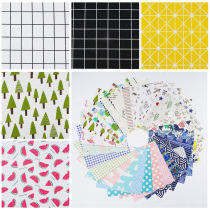 Net red ins Wind cotton linen fabric fabric floral wear-resistant and durable tea mat table mat mat plate mat bottom fabric fabric