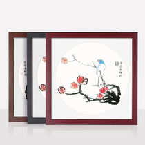 Calligraphy and painting frame Calligraphy works frame Chinese painting frame Outer frame Blank wall hanging solid wood square photo frame frame
