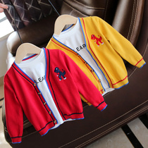 Clearance children sweater baby knitted cardigan male and female children Spring cotton coat baby coat 1167