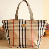 Classic waterproof Oxford cloth oversized shoulder bag mommy bag shopping bag big shoulder bag swimming bag