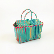 Japan 020 new knitted handmade Handmaid handbag Bag Vegetable Basket summertime Mother R Female Package Woven Basket basket Basket Lift Basket