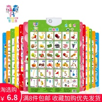 Promotional smart fish sound wall chart bump infant early education voice sound book Electric childrens toy puzzle