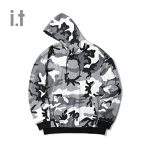 it :CHOCOOLATE mens hooded sweater autumn trend camouflage letters 3140ADD