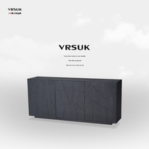 vrsuk italian brand Italian style minimalist smoked wood dining side cabinet living-room Xuanguan leaning against wall containing cabinet lockers