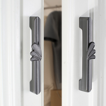 Black Wardrobe Door Hand Hand to Handle Modern Cabinet Door Handle Handle Light Luxury Drawer Handle Modern Simple