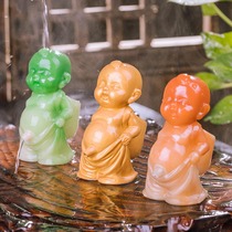 Tea pet ornaments discoloration spray water can raise young monk urine tea set accessories creative home tea tray tea play