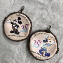 Tokyo D Land 35th anniversary memory card bag Mini coin wallet Key hanging bag